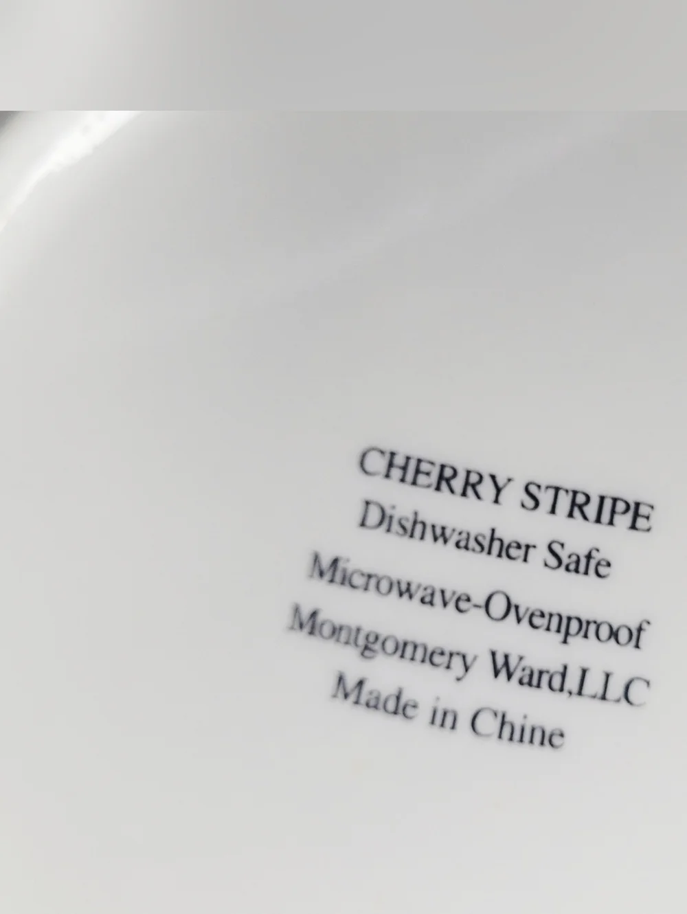 RARE 4 Vintage Cherry Stripe Bowl Set By Montgomery Wards